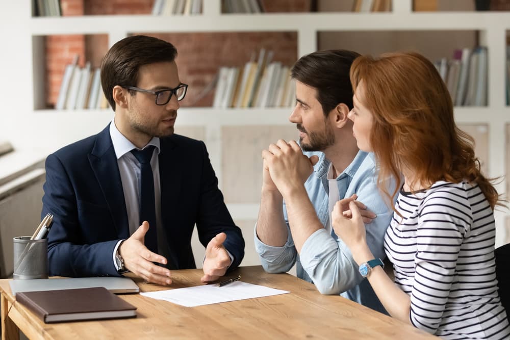 Professional consultation - Expert explaining learning concept in modern office